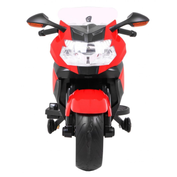 Motor na akumulator BMW K1300S dla dzieci Czerwony + Kółka pomocnicze + Dźwięki Światła + Wolny Start